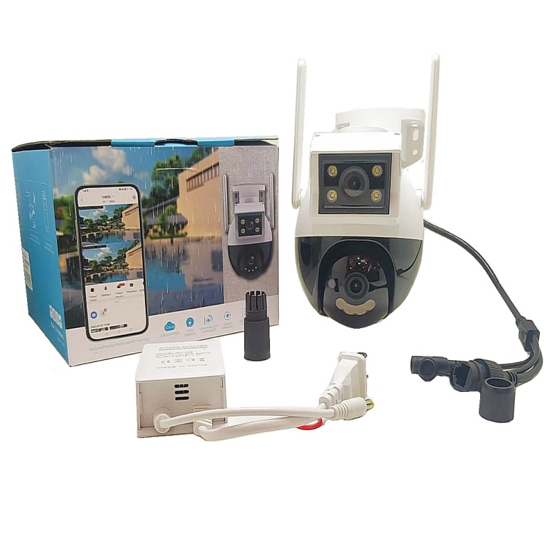 BLANCA CAMARA DE EXTERIORES DOBLE LENTE